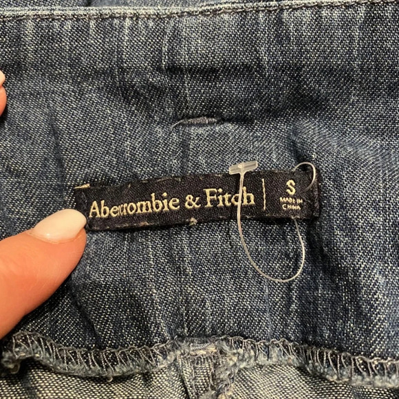 Abercrombie & Fitch High Waist Wide Leg Button Fly Jeans 16605 - Picture 11 of 13